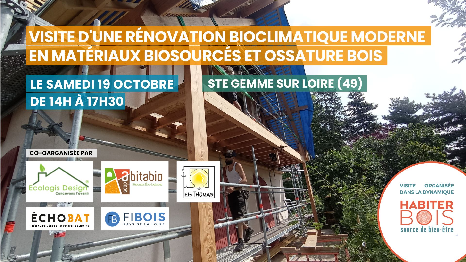 Visite d'une rénovation bioclimatique moderne en matériaux biosourcés